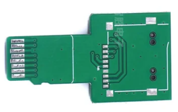 TF 卡延长板 PCB：卡形金手指一端引出为可焊接的焊盘